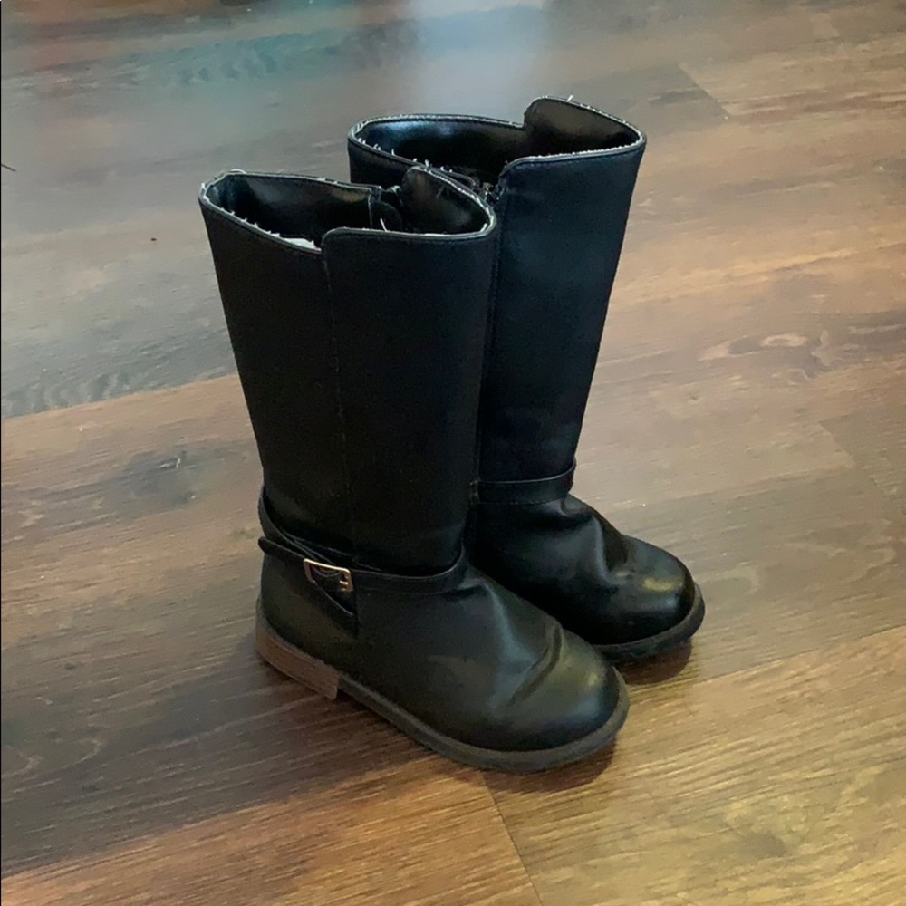 Kids Black Boots